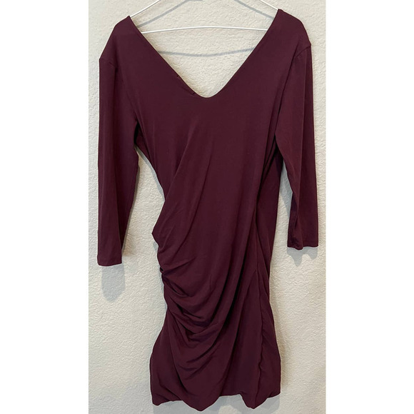 James Perse Skinny Wrap Tuck Dress (4/XL) - Picture 4 of 6
